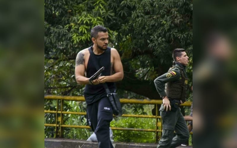 Habló hombre captado disparando junto a la Policía