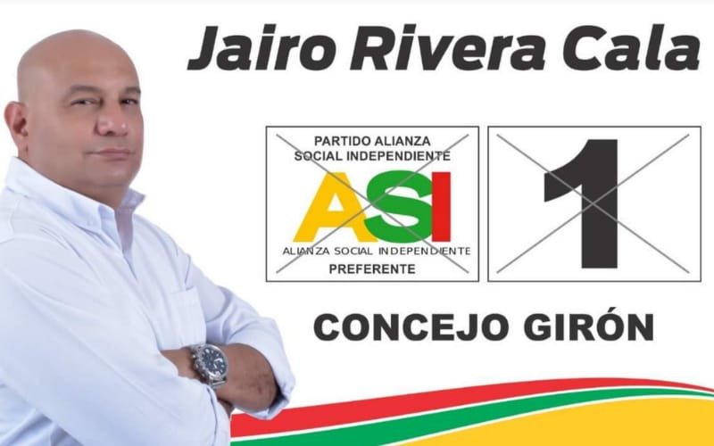 Falleció el concejal Jairo Rivera de Girón