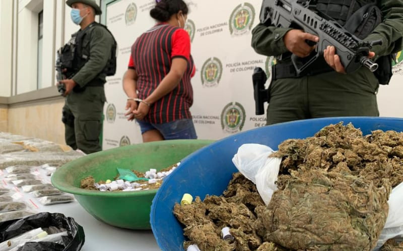 Venezolana capturada con considerable cantidad de droga