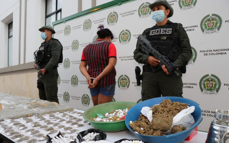 Venezolana capturada con considerable cantidad de droga