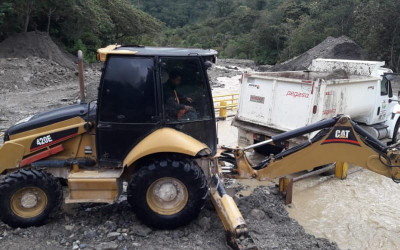 Quebrada Santa Clara restringió el paso a Onzaga