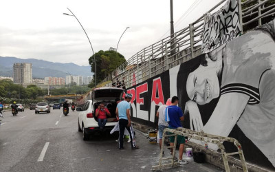 Paula Andrea fue recordada con un mural