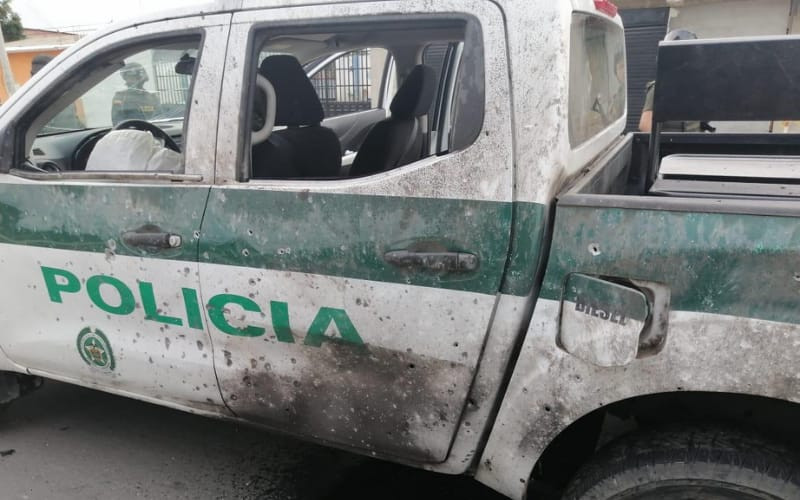 Atacaron a policías en Saravena, Arauca