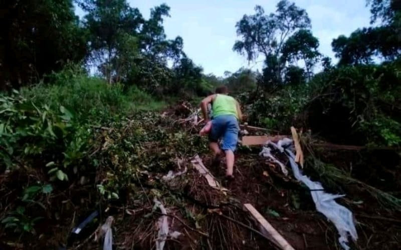 ¡Santa Bárbara, el camión se fue al abismo!