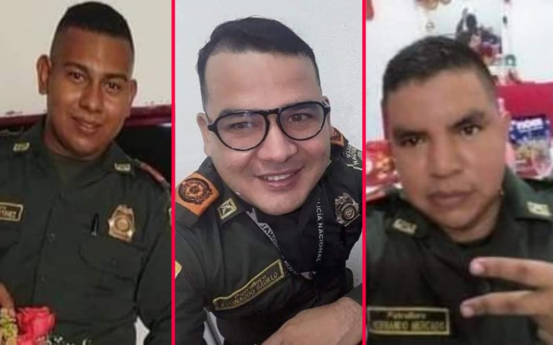 Ellos eran los Policías asesinados en el plan pistola en Cesar