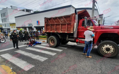 Orlando quedó bajo el arrollador peso de una volqueta