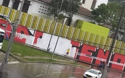 Pintaron de nuevo el mural del Mesón de los Búcaros