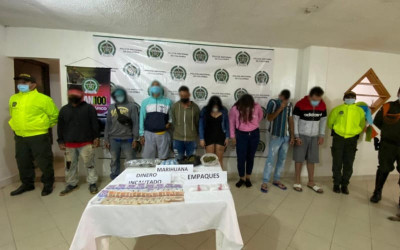 Cayeron 16 expendedores de droga de tres bandas en Santander