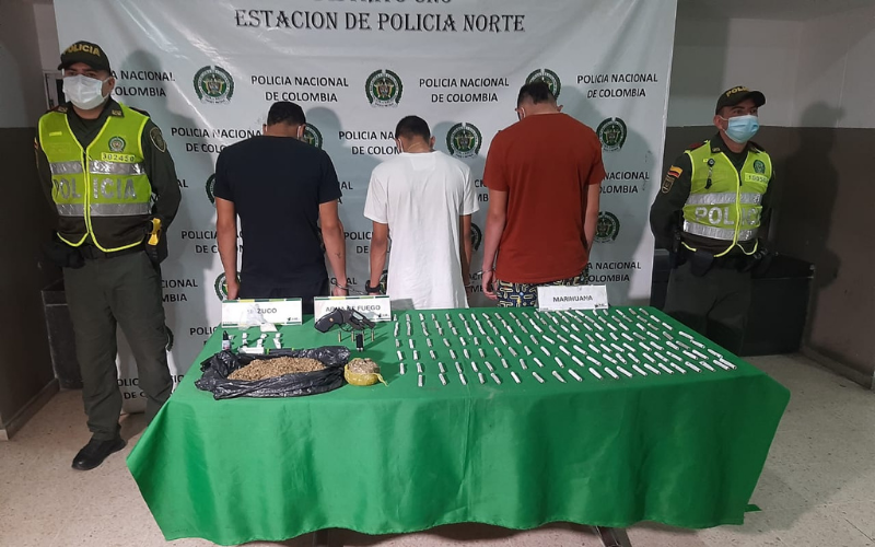 Los cogieron dosificando la droga en La Esperanza 2