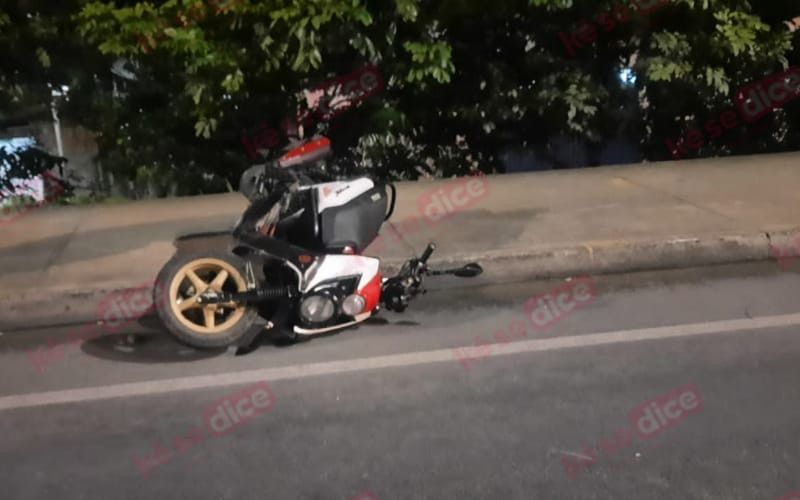 A bala los tumbaron de la moto en la vía Girón - Bga