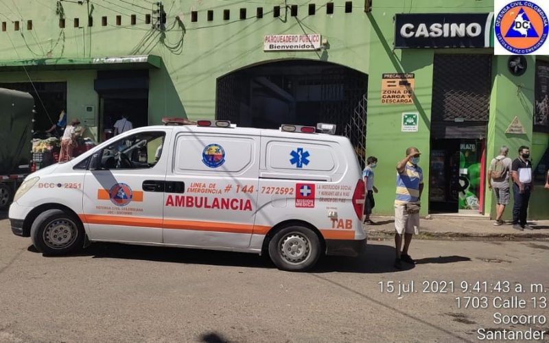 Se dieron un golpazo en el San Victorino de El Socorro