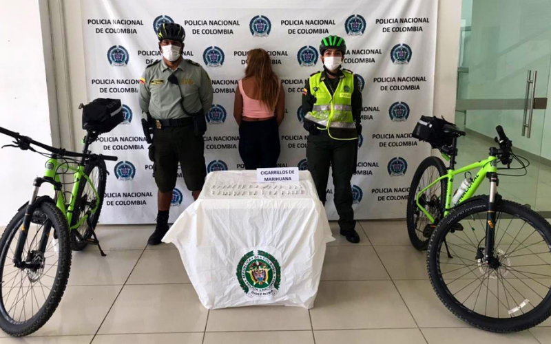 Guardianes de la bicicleta capturaron a una jíbara