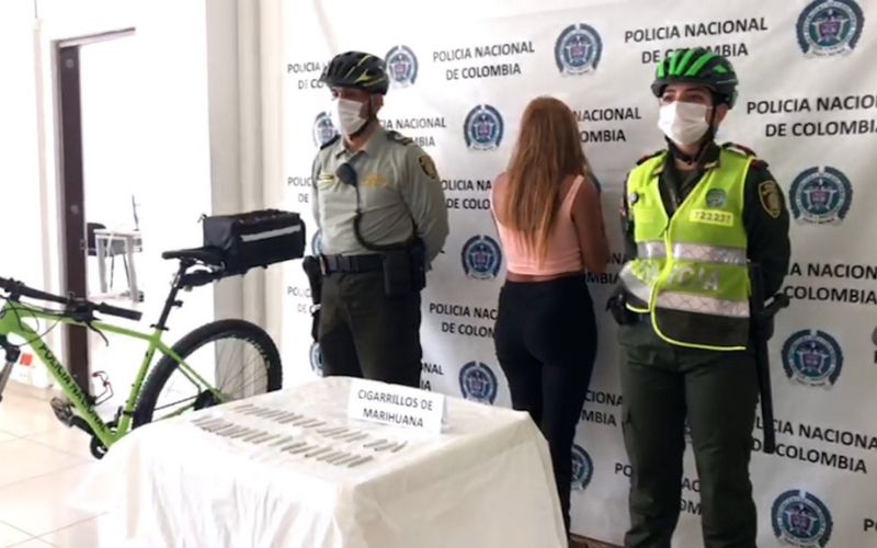 Guardianes de la bicicleta capturaron a una jíbara