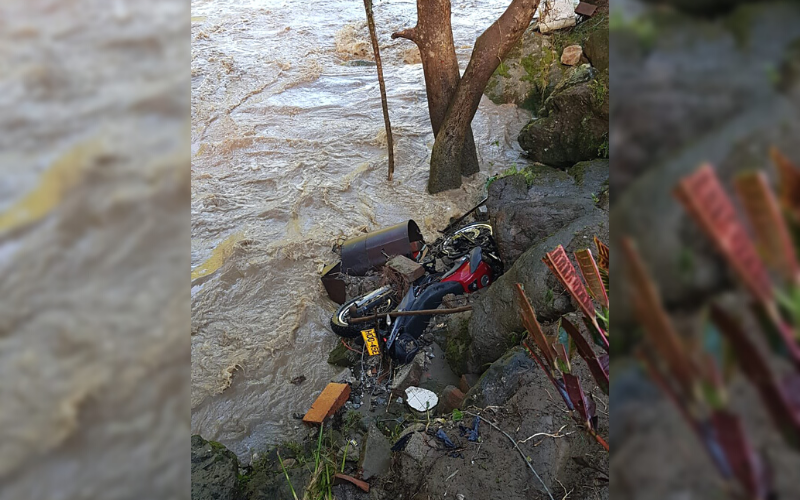 Desastrosa creciente súbita en Montebello, Antioquia