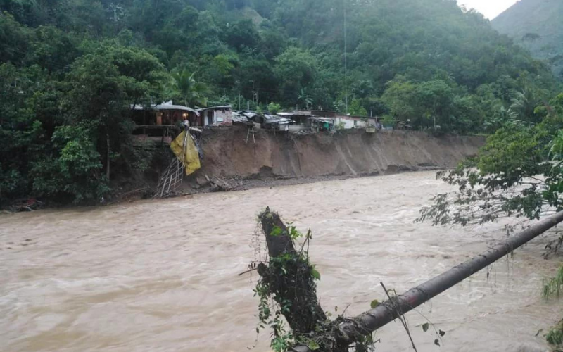 Desastrosa creciente súbita en Montebello, Antioquia