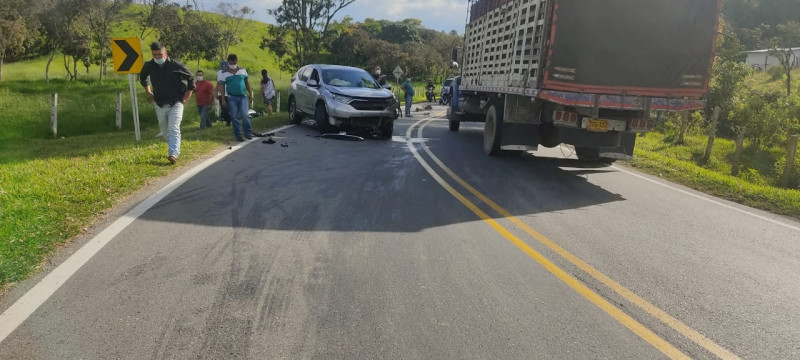 Fatal accidente en Alto de Aratoca