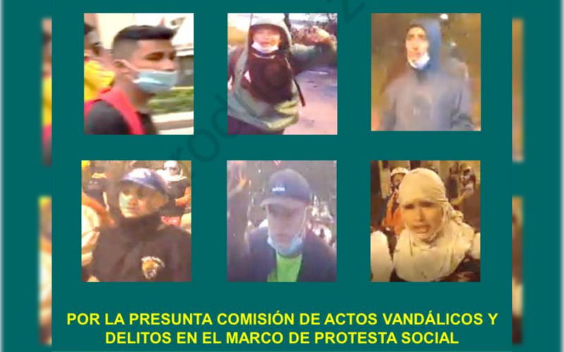 Publican cartel de los más buscados por vandalismo