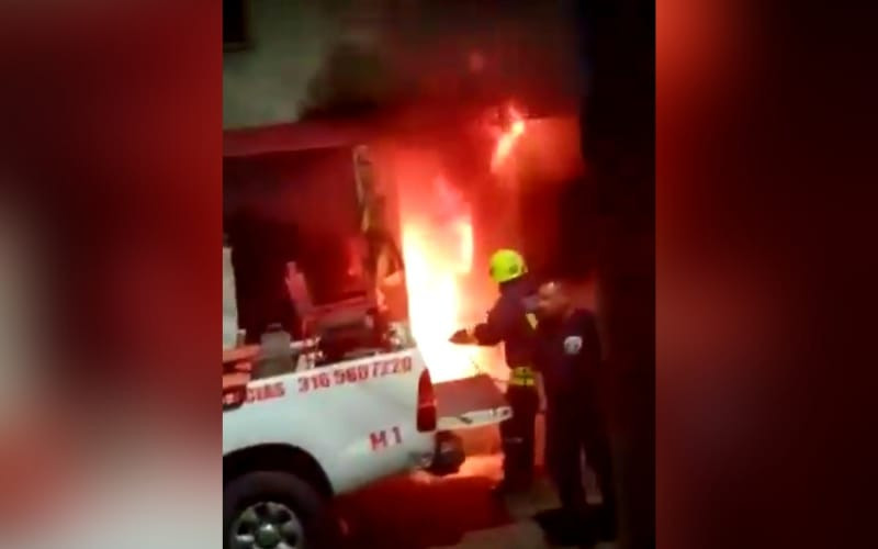 Ardió la noche en un local comercial de Rionegro