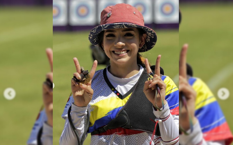 Valentina Acosta ‘flechó’ corazones en los Olímpicos
