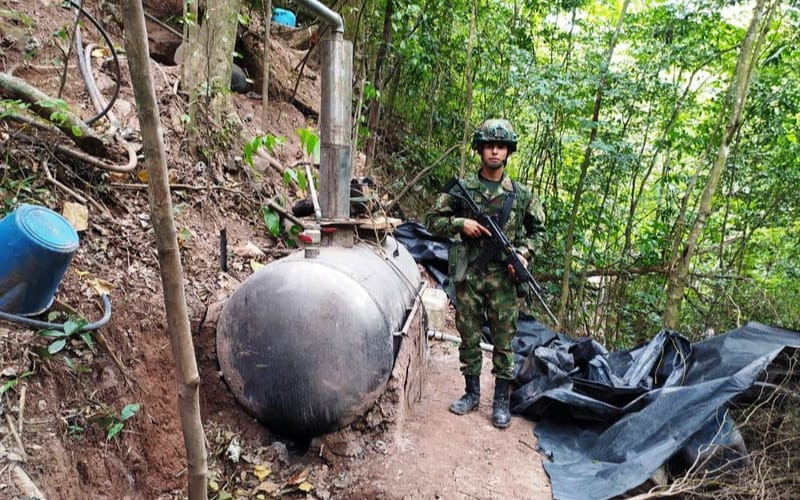 Destruyen cristalizadero de coca en Aguachica