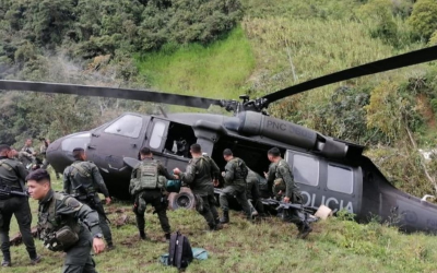 Helicóptero de la Policía se accidentó en Antioquia