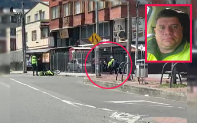 Un policía muerto y otro herido tras robo en Bogotá