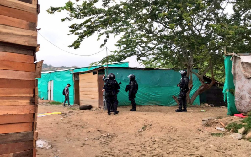 Desalojan cuatro asentamientos humanos en Nuevo Girón