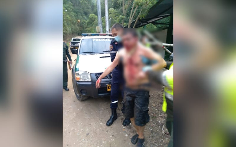 Lo hallaron malherido en una alcantarilla de Piedecuesta