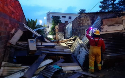 Casa se derrumbó en El Ramal por las lluvias