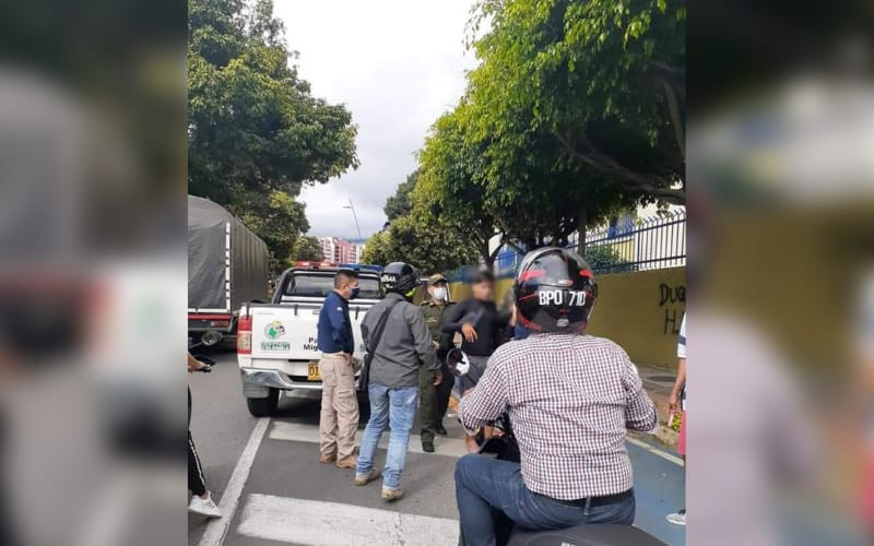 Acorralaron ladrones al 2 por 1 en Bucaramanga