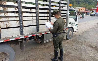 Trabajo preventivo contra el abigeato en Barbosa