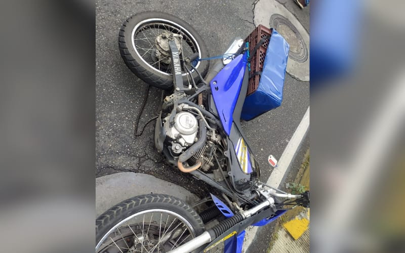 ¡Va de nuevo! Accidente en la 15 entre moto y peatón