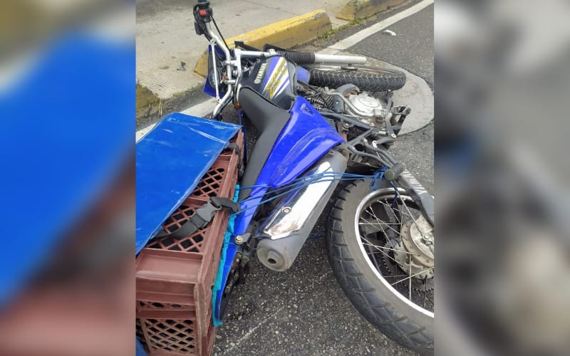 ¡Va de nuevo! Accidente en la 15 entre moto y peatón