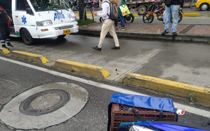 ¡Va de nuevo! Accidente en la 15 entre moto y peatón