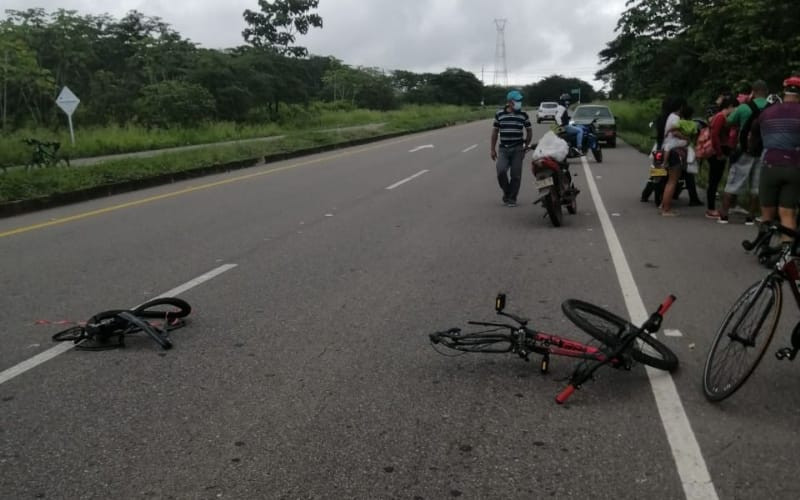 Dos ciclistas atropelladas entre Barrancabermeja y Yondó