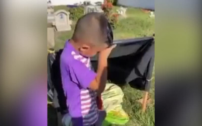 Es falso el video del niño que ‘vive’ en cementerio