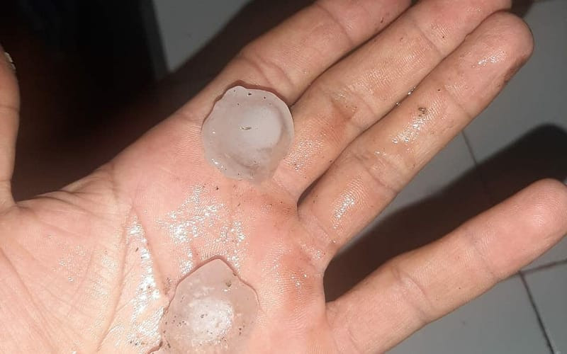 Granizada en Confines hace sufrir a agricultores