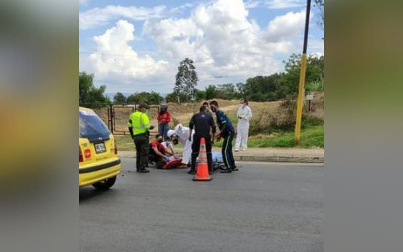 El golpe de una moto ‘apagó’ a Alba Luz vía al Aeropuerto