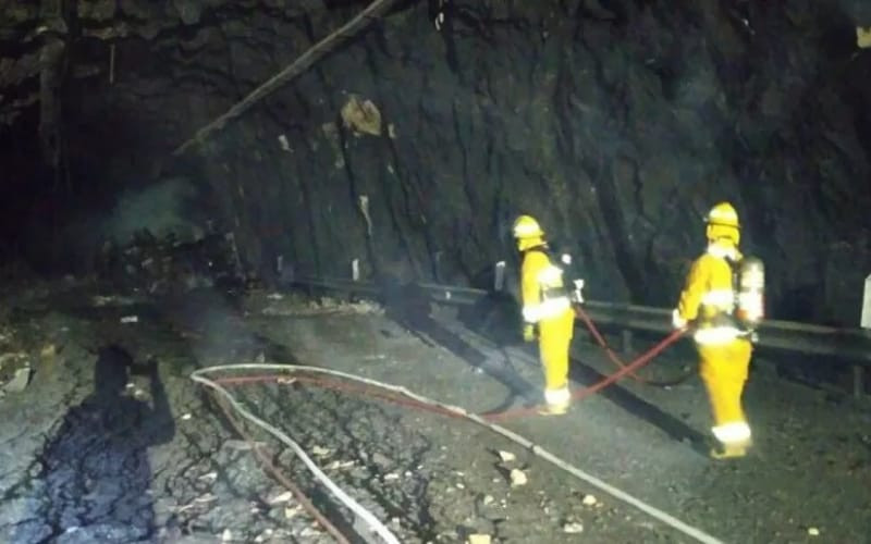 Estalló carrotanque en el túnel rumbo al Llano