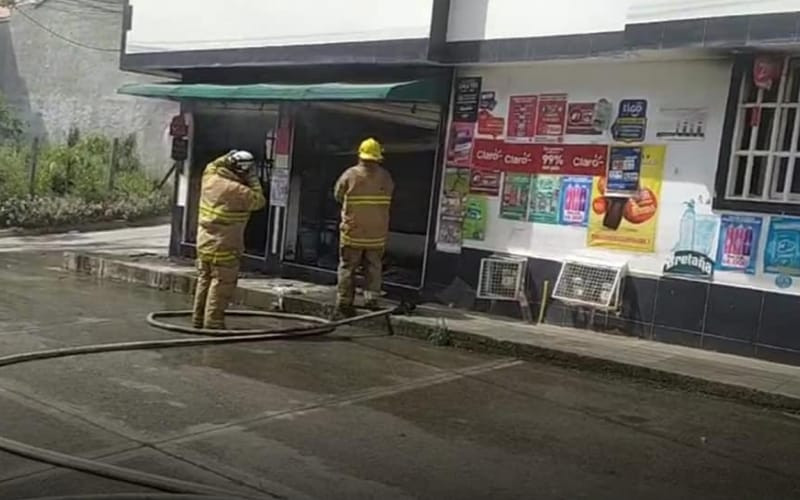 Una tienda se prendió en la Vila Olímpica de San Gil