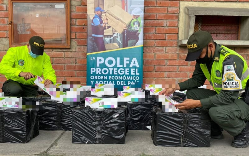 Incautan más de 8 mil cajetillas de cigarrillo contrabando