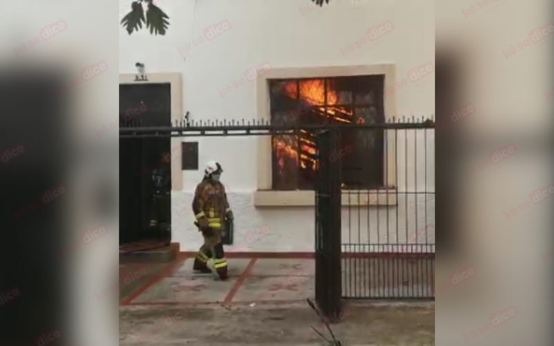 Dos muertos en incendio de fundación en Bucaramanga