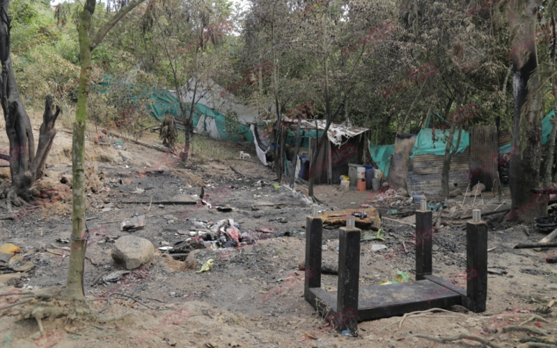 Les quemaron el ranchito en Betania 10 de Bucaramanga