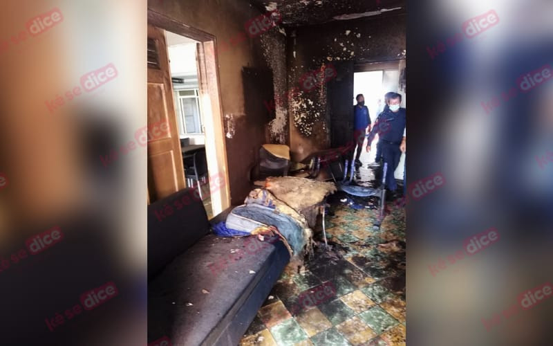 Incendio en fundación deja joven con graves quemaduras