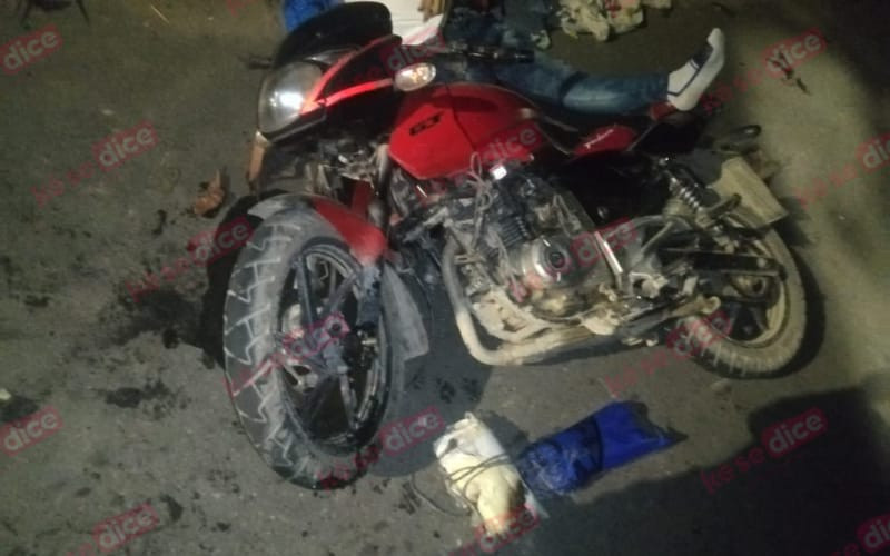 Brutal choque de motos dejó un muerto en Guatiguará