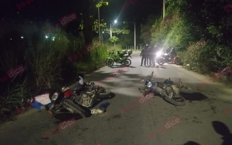 Brutal choque de motos dejó un muerto en Guatiguará