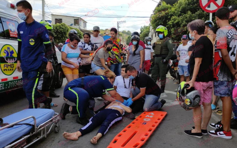 Aparente persecución genera choque de motos en Villamil