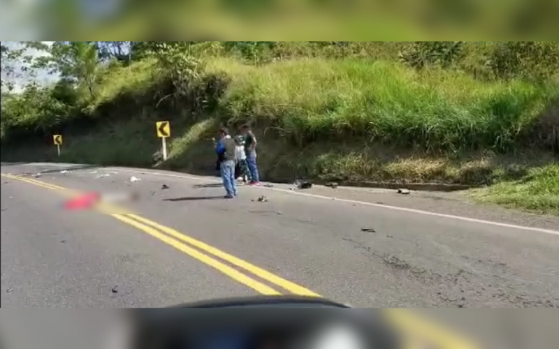 Motorizado fallecido en la vía Río Ermitaño – La Lizama