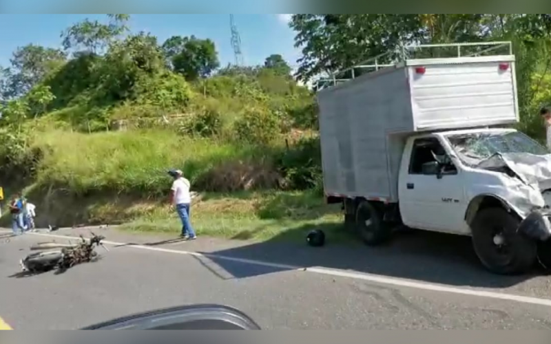 Motorizado fallecido en la vía Río Ermitaño – La Lizama