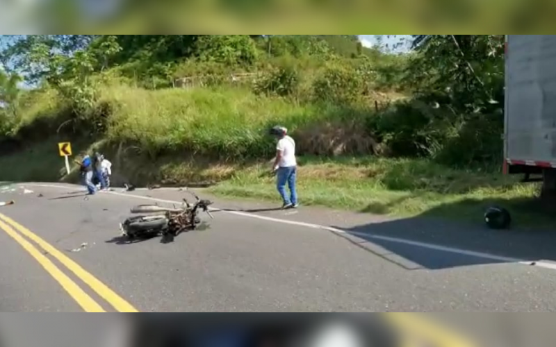 Motorizado fallecido en la vía Río Ermitaño – La Lizama